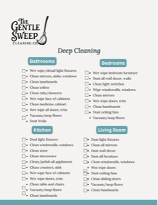 Deep Cleaning Checklist